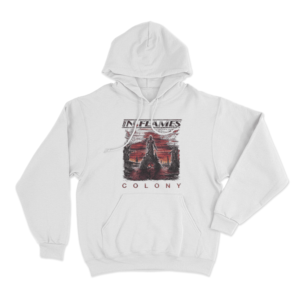Colony Unisex Hoodie White Colony Unisex Hoodie White