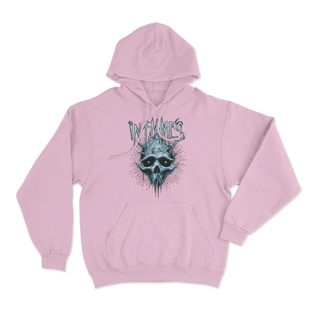 Frozen Jester Skull Unisex Hoodie Pink Frozen Jester Skull Unisex Hoodie Pink