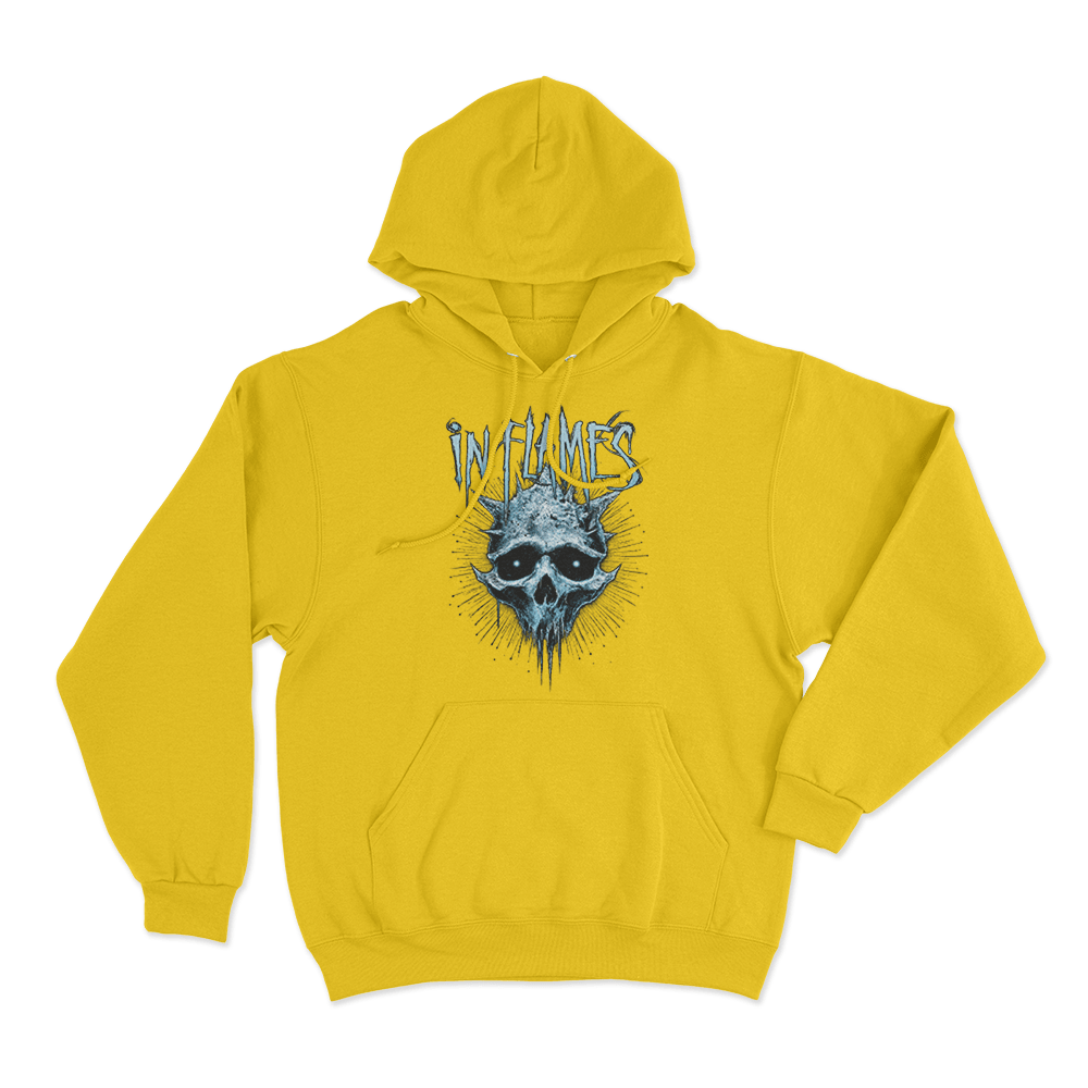 Frozen Jester Skull Unisex Hoodie Yellow Frozen Jester Skull Unisex Hoodie Yellow