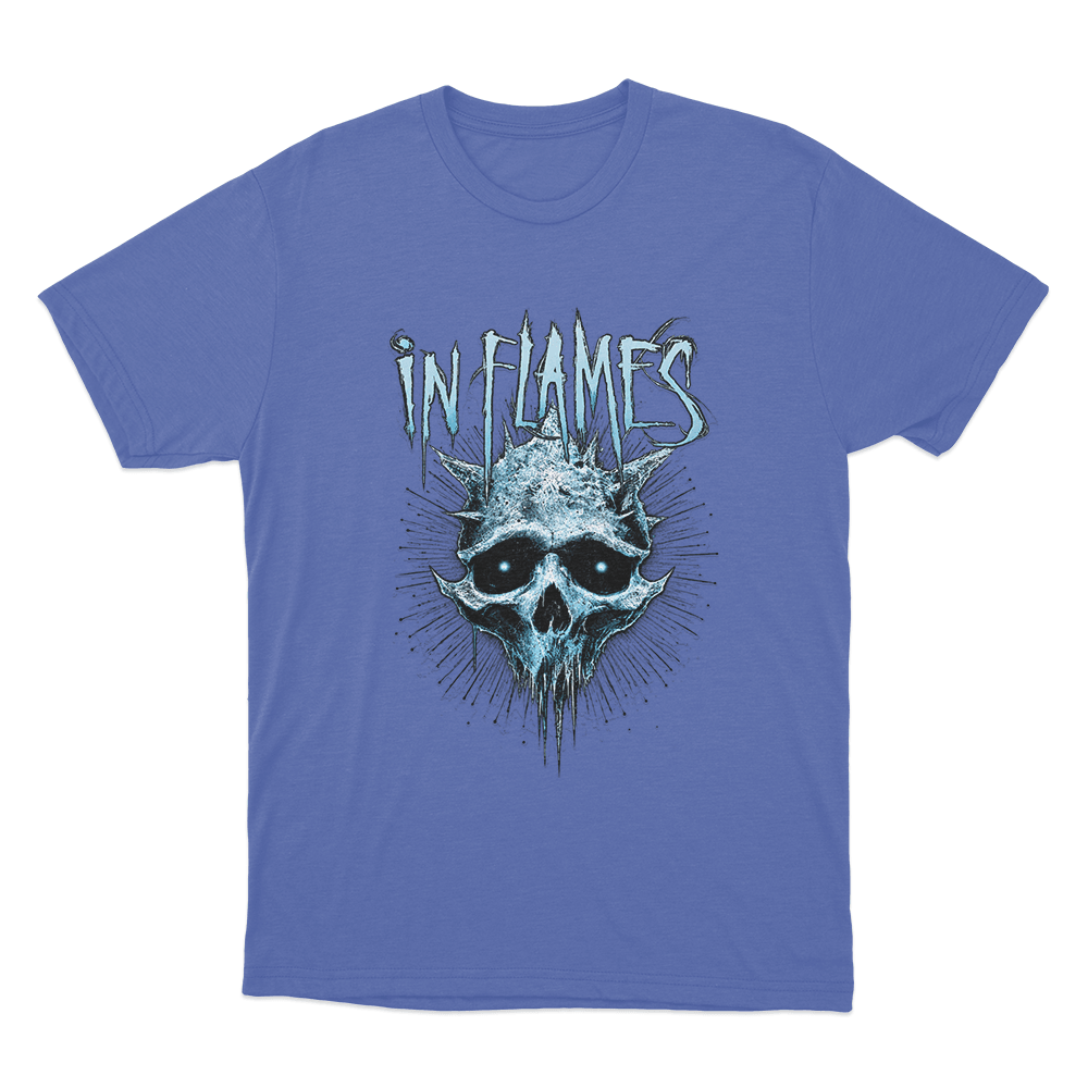 Frozen Jester Skull Unisex T Shirt Blue Frozen Jester Skull Unisex T Shirt Blue