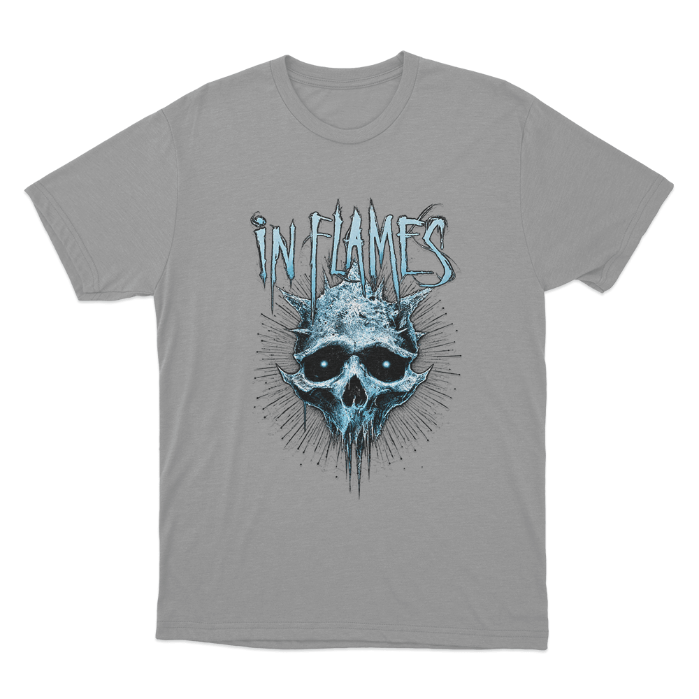 Frozen Jester Skull Unisex T Shirt Grey Frozen Jester Skull Unisex T Shirt Grey