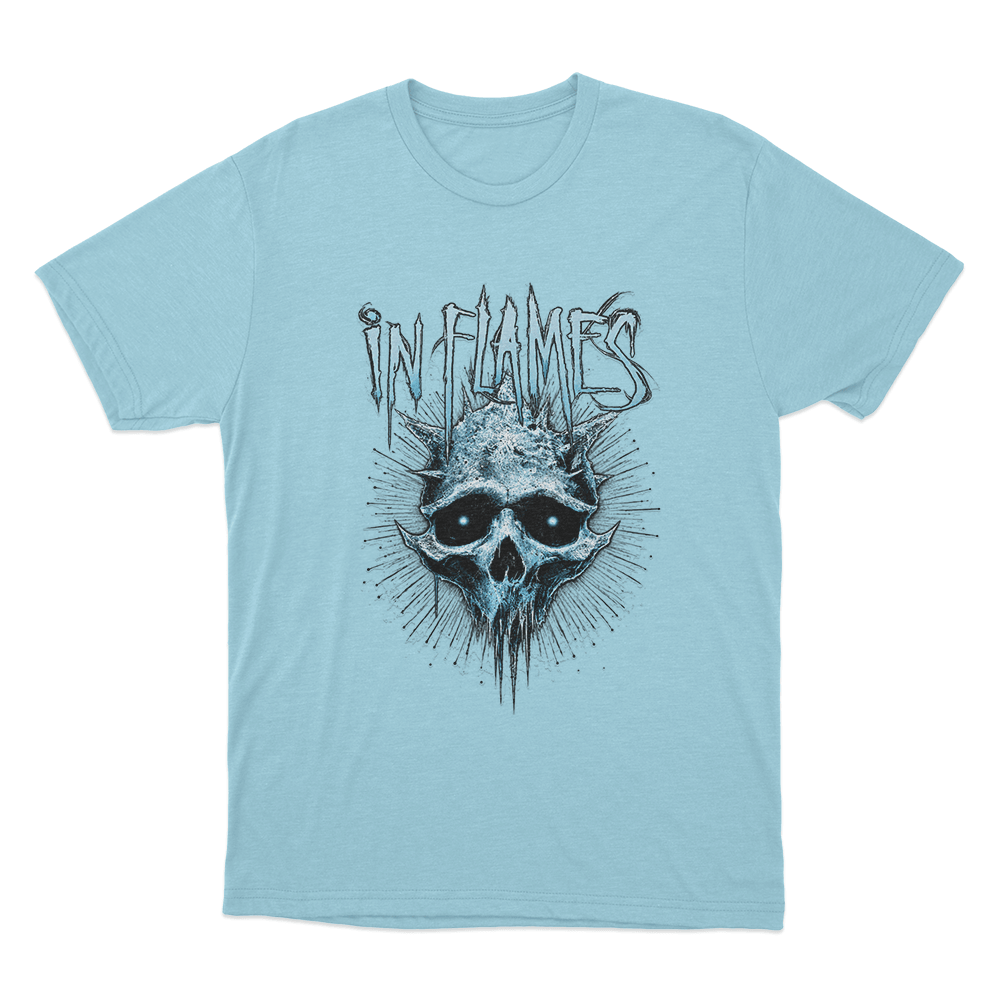 Frozen Jester Skull Unisex T Shirt Sky Blue Frozen Jester Skull Unisex T Shirt Sky Blue