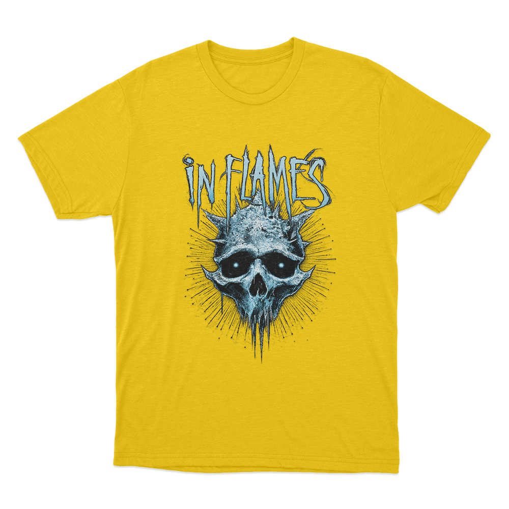 Frozen Jester Skull Unisex T Shirt Yellow Frozen Jester Skull Unisex T Shirt Yellow