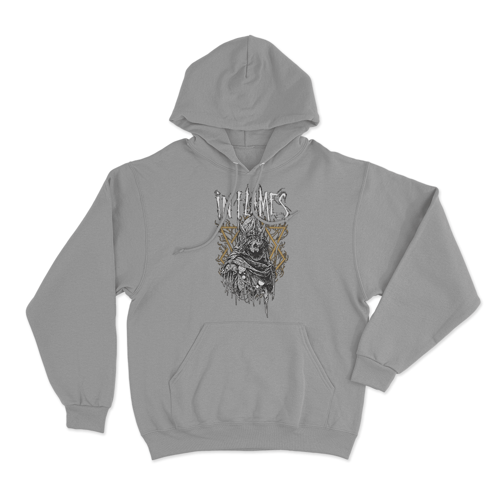 Jester Horn Unisex Hoodie Grey Jester Horn Unisex Hoodie Grey