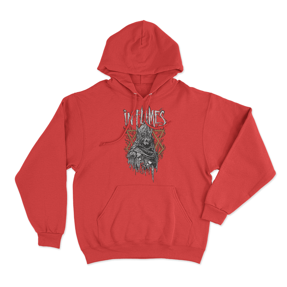 Jester Horn Unisex Hoodie Red Jester Horn Unisex Hoodie Red